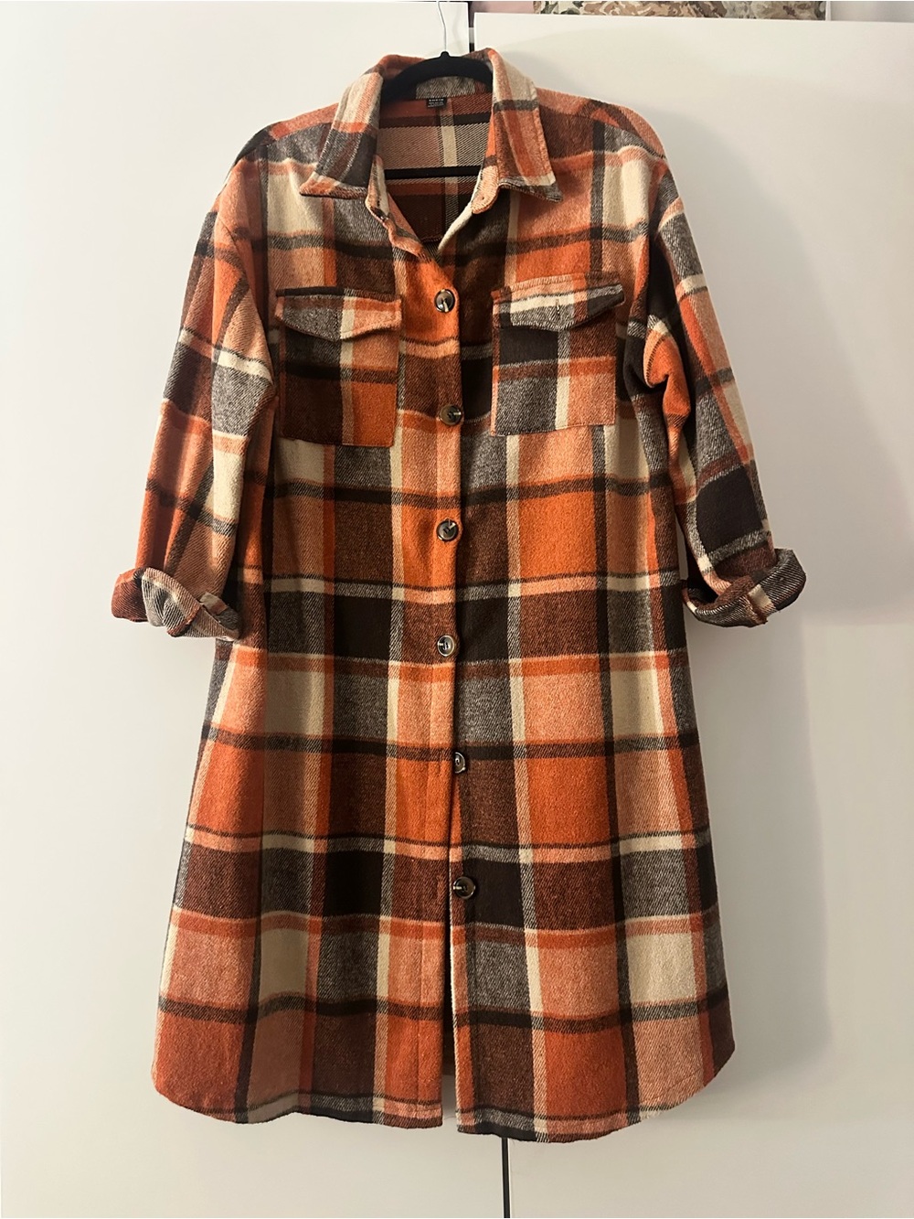 Plaid Long Light Jacket